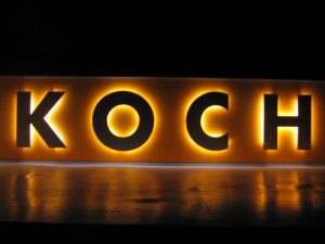 Buchstaben Beleuchtung Koch